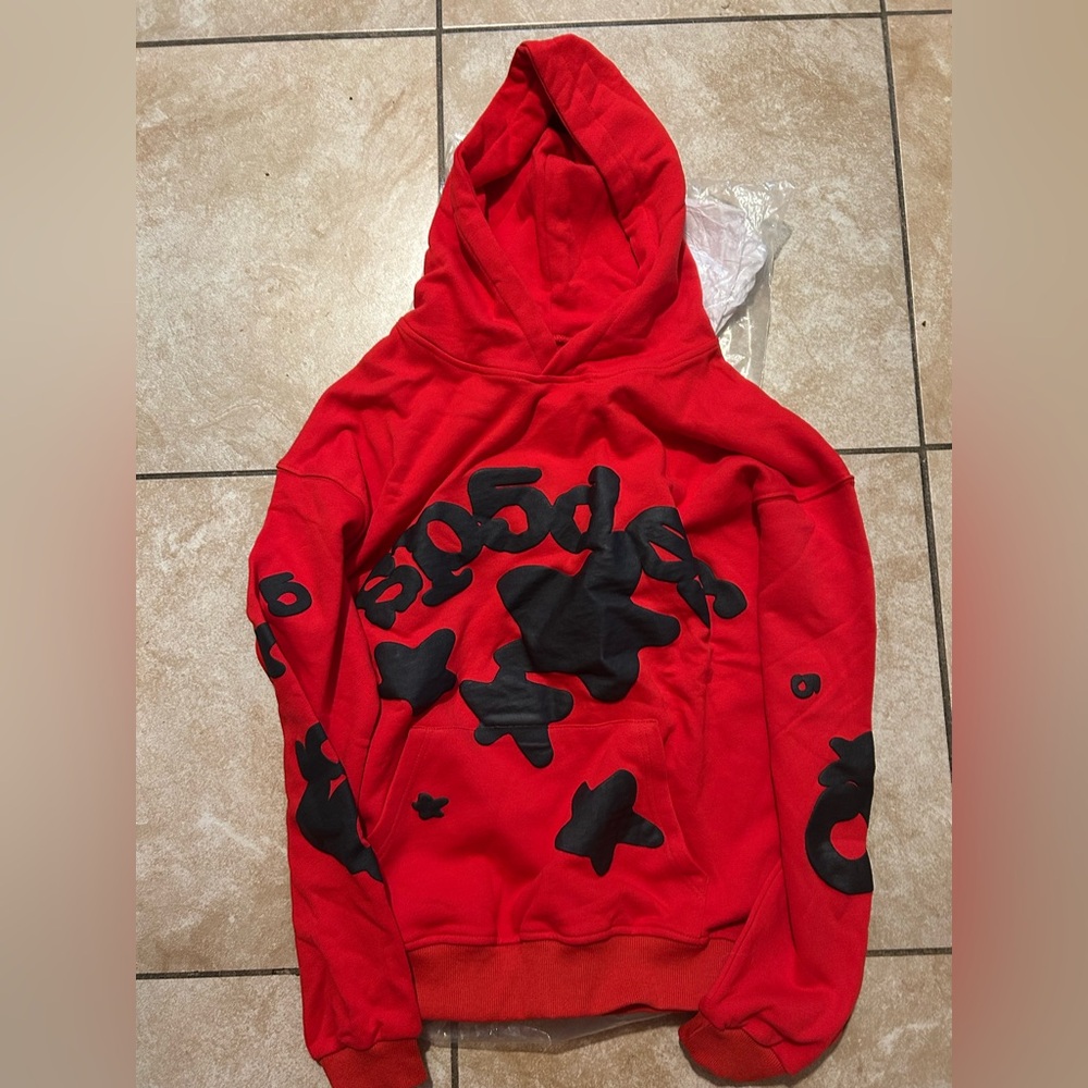 Red sp5der beluga hoodie